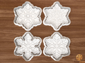 Snowflake Cookie Cutter Set STL File - snow1