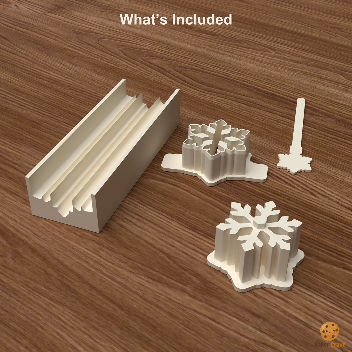 Snowflake Cake Pop Mold STL File