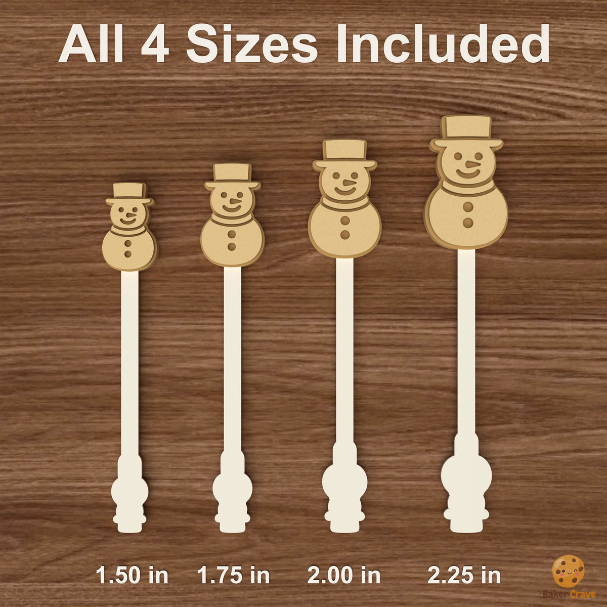 Snowman Cake Pop Mold STL File