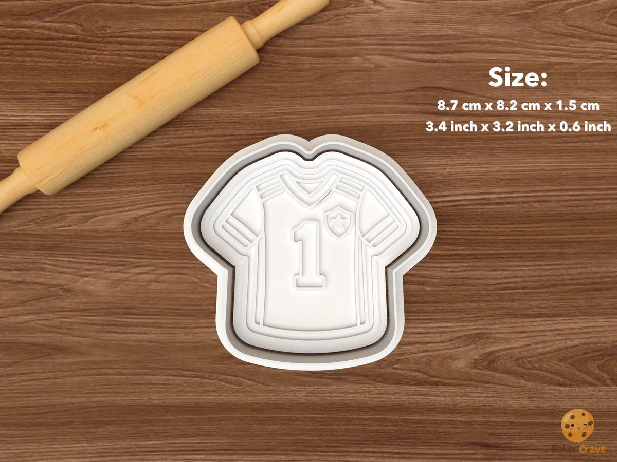 Soccer Birthday Cookie Cutter Set - single soccer jersey