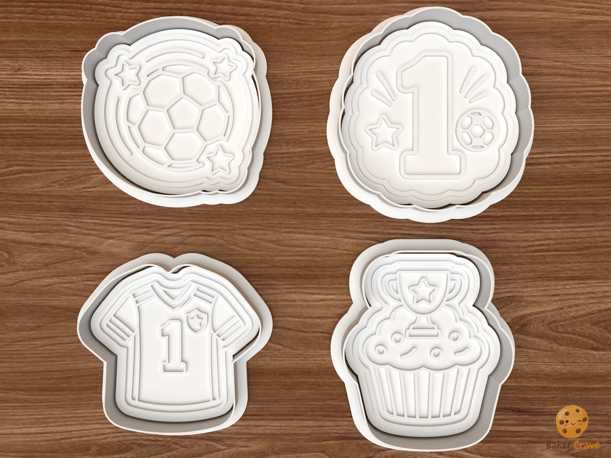 Soccer Birthday Cookie Cutter Set - 01 set main