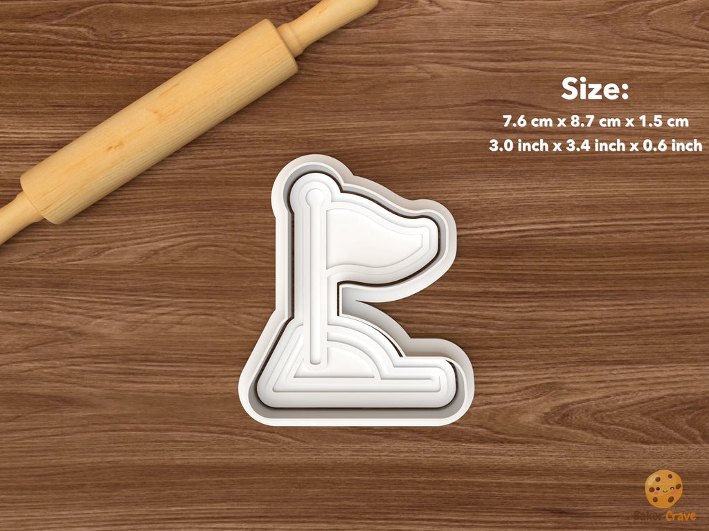 Soccer Match Day Cookie Cutter Set STL File - single corner flag