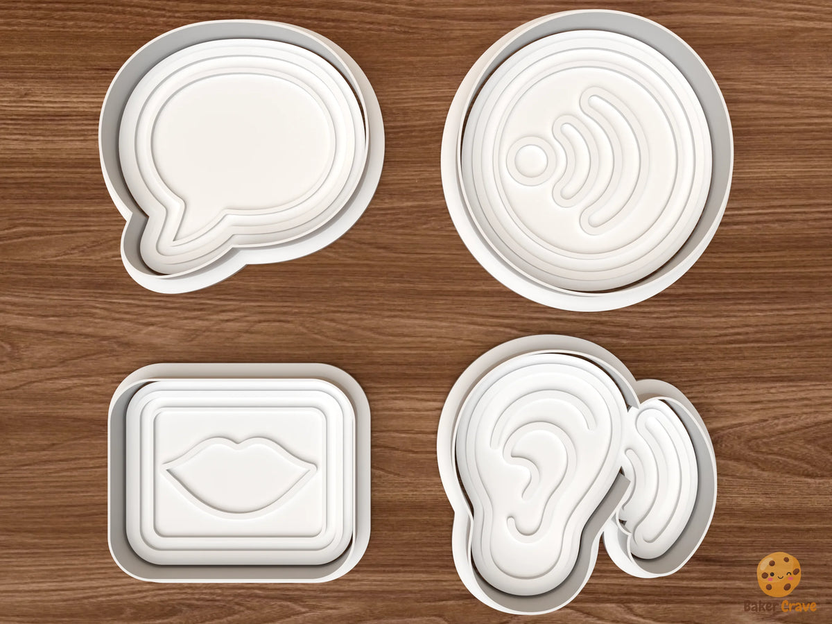 Speech Therapy Cookie Cutter Set - 01 set main
