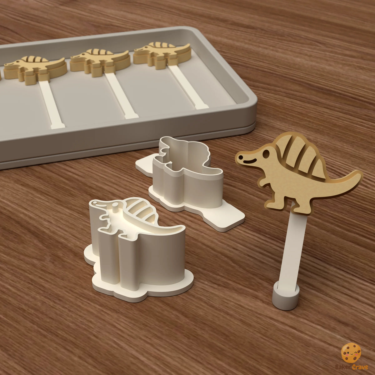 Spinosaurus Cake Pop Mold STL File