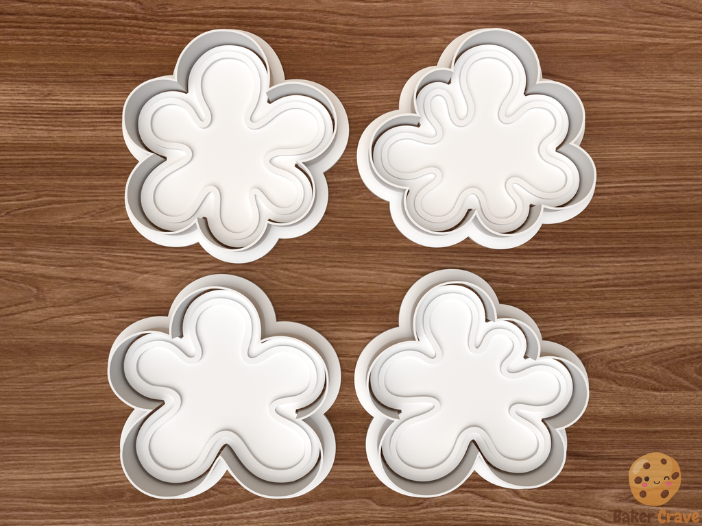Splash Cookie Cutter Set STL File - splash1