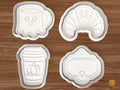 Spooky Coffee Shop Cookie Cutter Set STL File - 01 set main