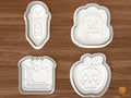 Spooky School Cookie Cutter Set STL File - 01 set main