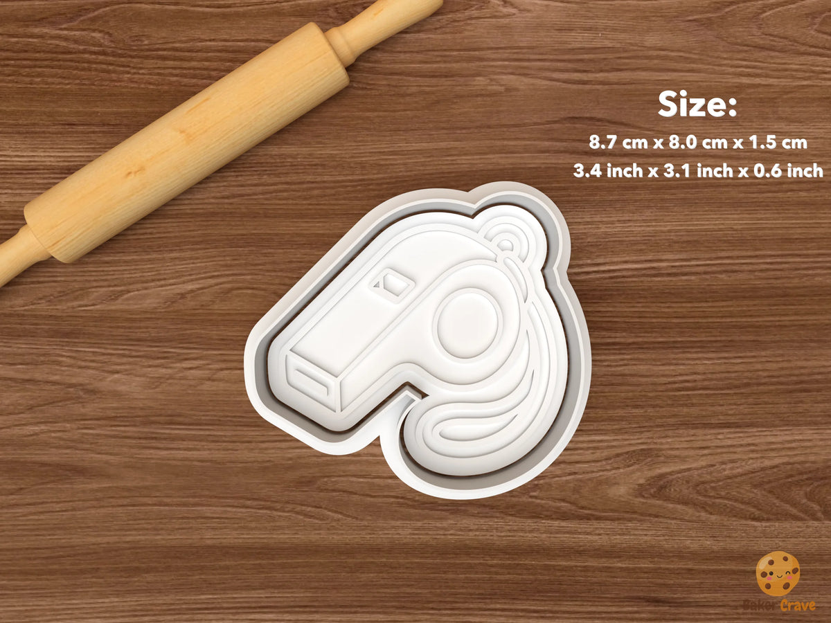 Sports Dad Cookie Cutter Set - single whistle