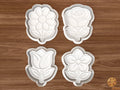 Spring Flower Cookie Cutter Set STL File - flower1