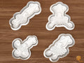Squid Cookie Cutter Set STL File - 01 set main