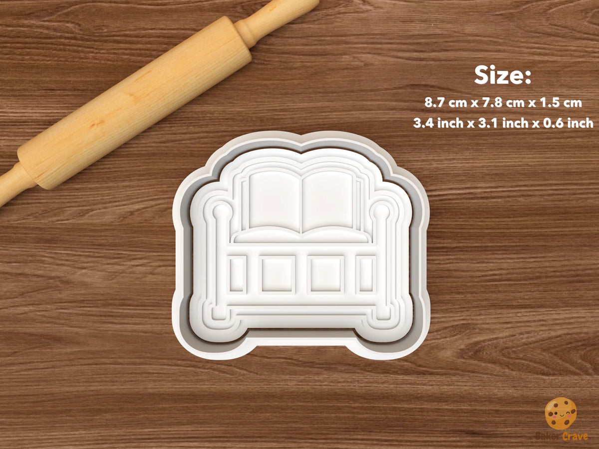 Storybook Baby Shower Cookie Cutter Set - single nursery crib with open book