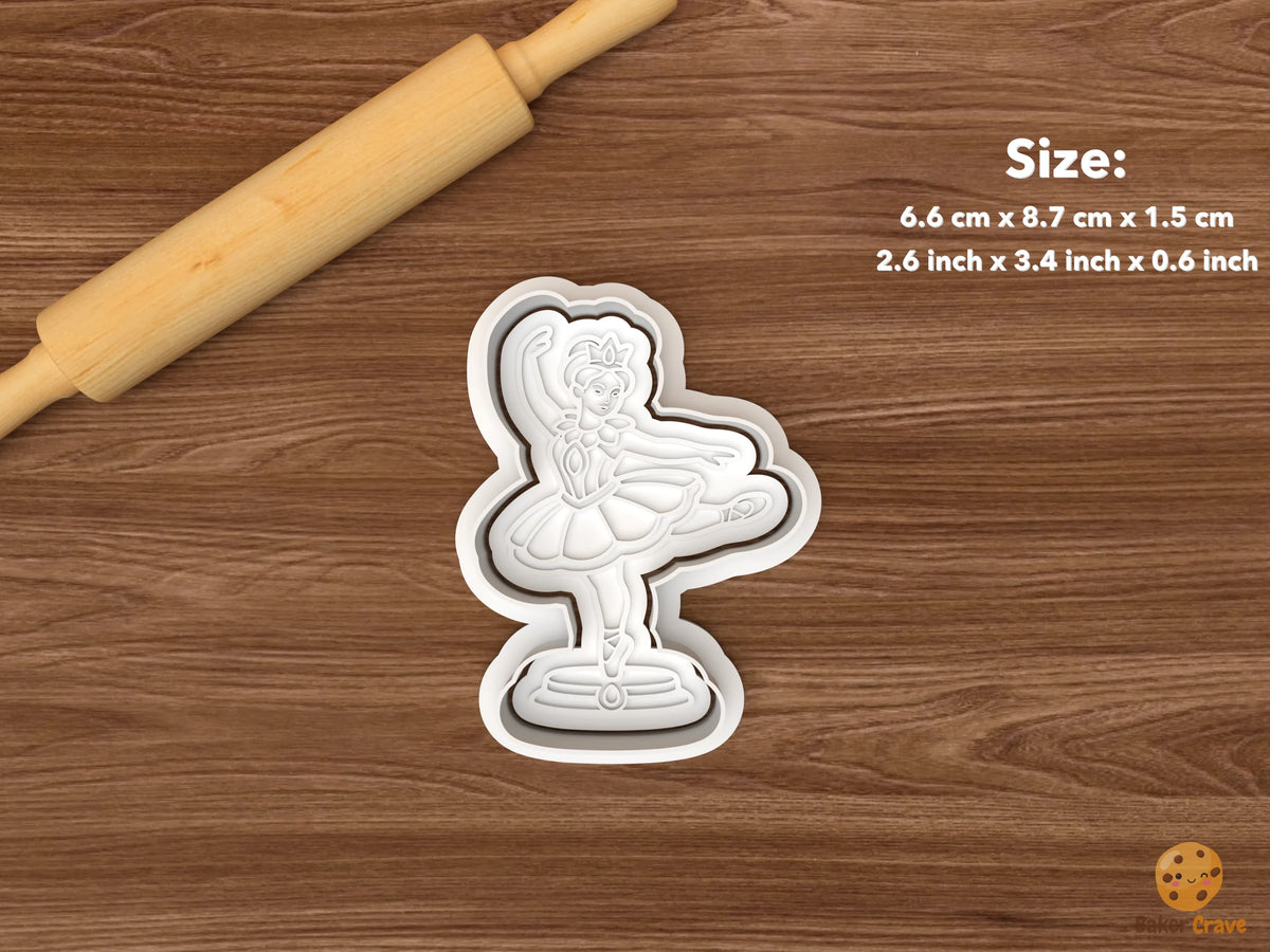 Sugar Plum Fairy Christmas Cookie Cutter Set STL File - single dancing sugar plum fairy