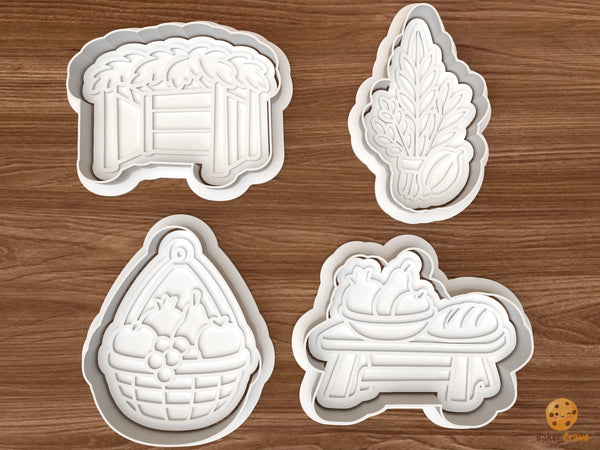 Sukkot Harvest Cookie Cutter Set