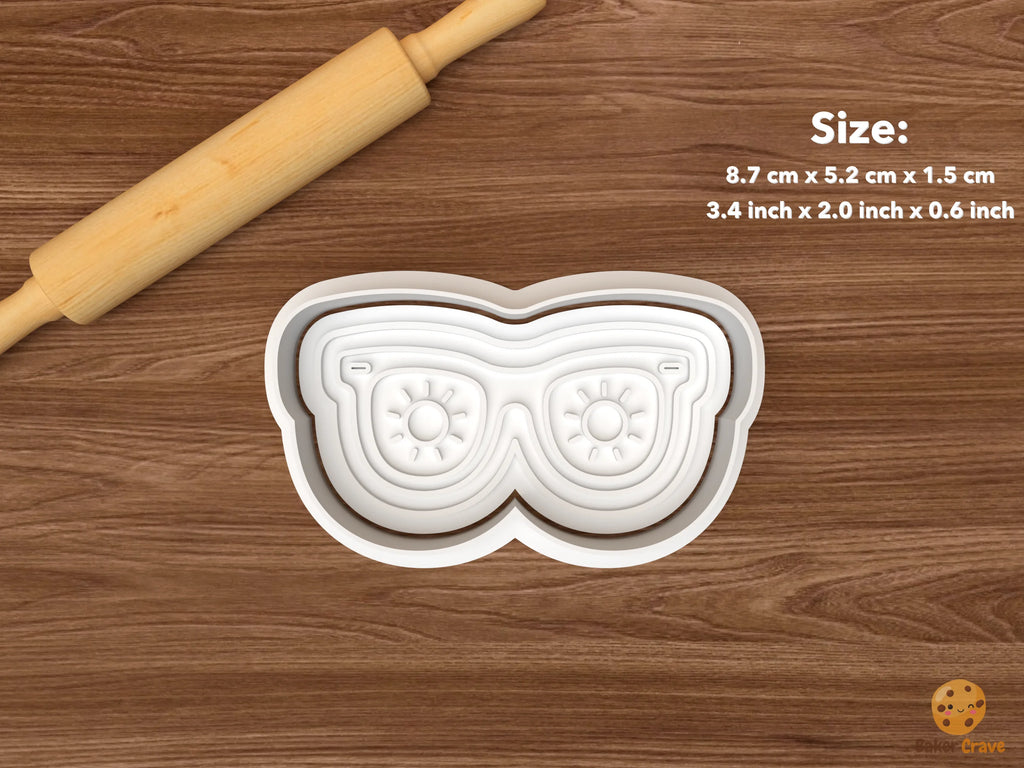 Sunshine Baby Shower Cookie Cutter Set STL File - single sunshine sunglasses
