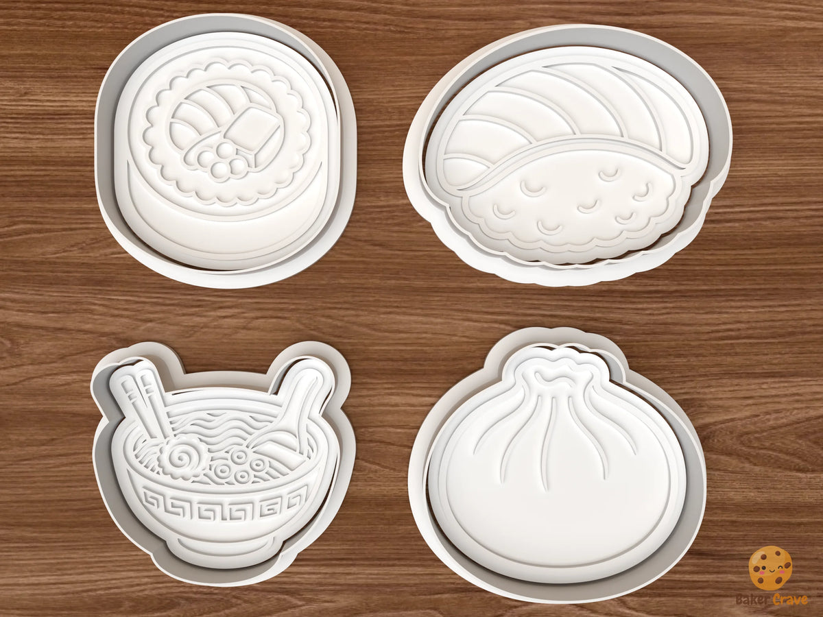 Sushi & Ramen Cookie Cutter Set STL File - 01 set main