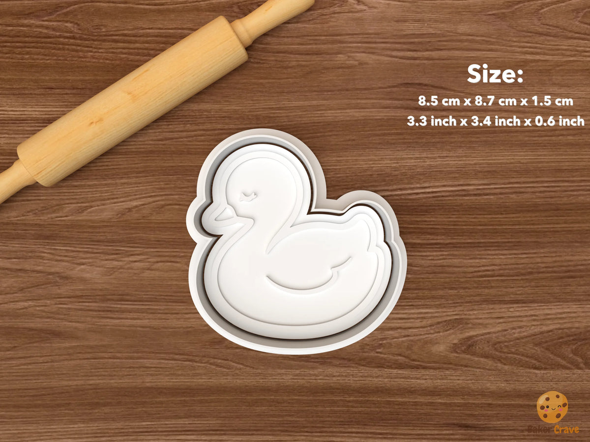 Swan Baby Shower Cookie Cutter Set - single baby swan