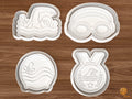 Swimming Cookie Cutter Set STL File - 01 set main