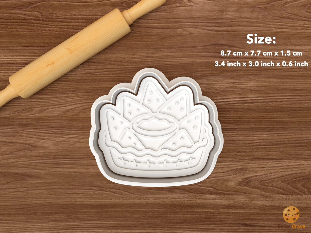 Taco Fiesta Cookie Cutter Set STL File - single nachos with dip