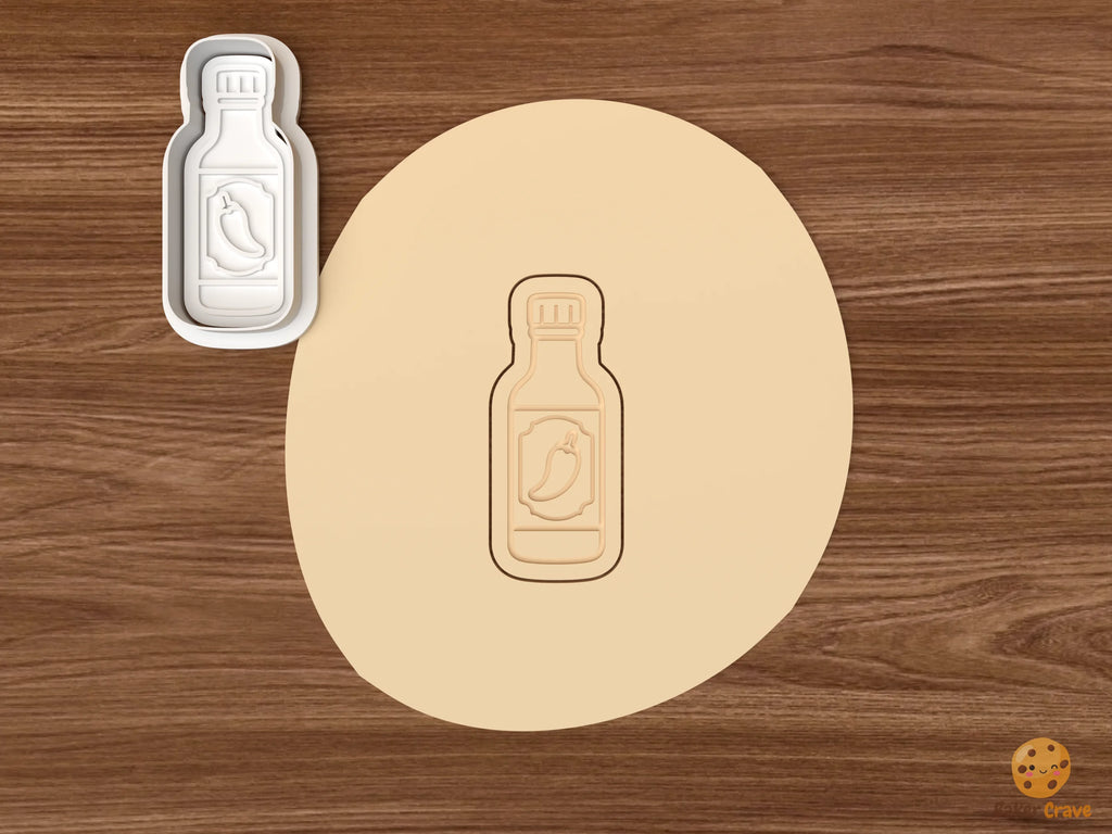 Taco Fiesta Cookie Cutter Set STL File - dough hot sauce bottle