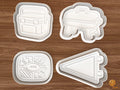 Tailgate Party Cookie Cutter Set STL File