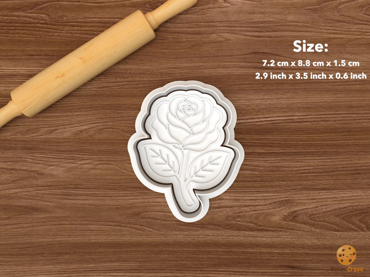 Tango Dance Cookie Cutter Set STL File - single rose