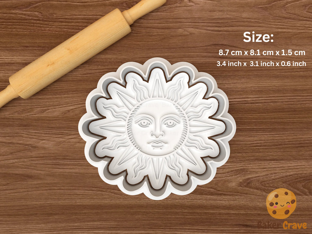 Tarot sun Cookie Cutter STL File - sun3
