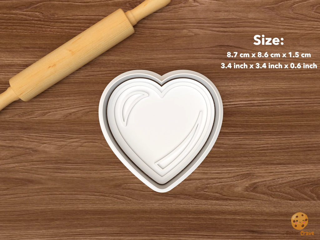 Tattoo Artist Cookie Cutter Set STL File - single tattoo heart