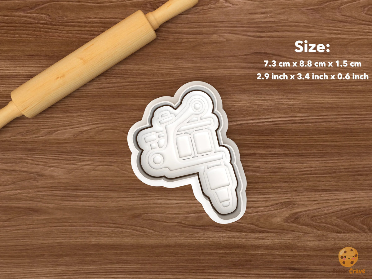 Tattoo Artist Cookie Cutter Set STL File - single tattoo machine
