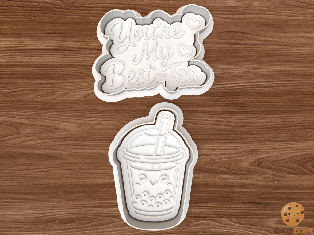 You’re My Best-Tea Cookie Cutter Set STL File - tea1