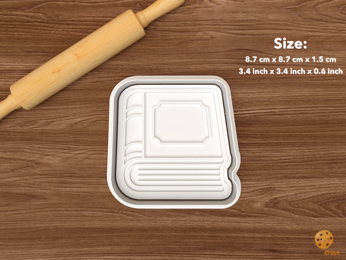 Teacher Retirement Cookie Cutter Set STL File - single book