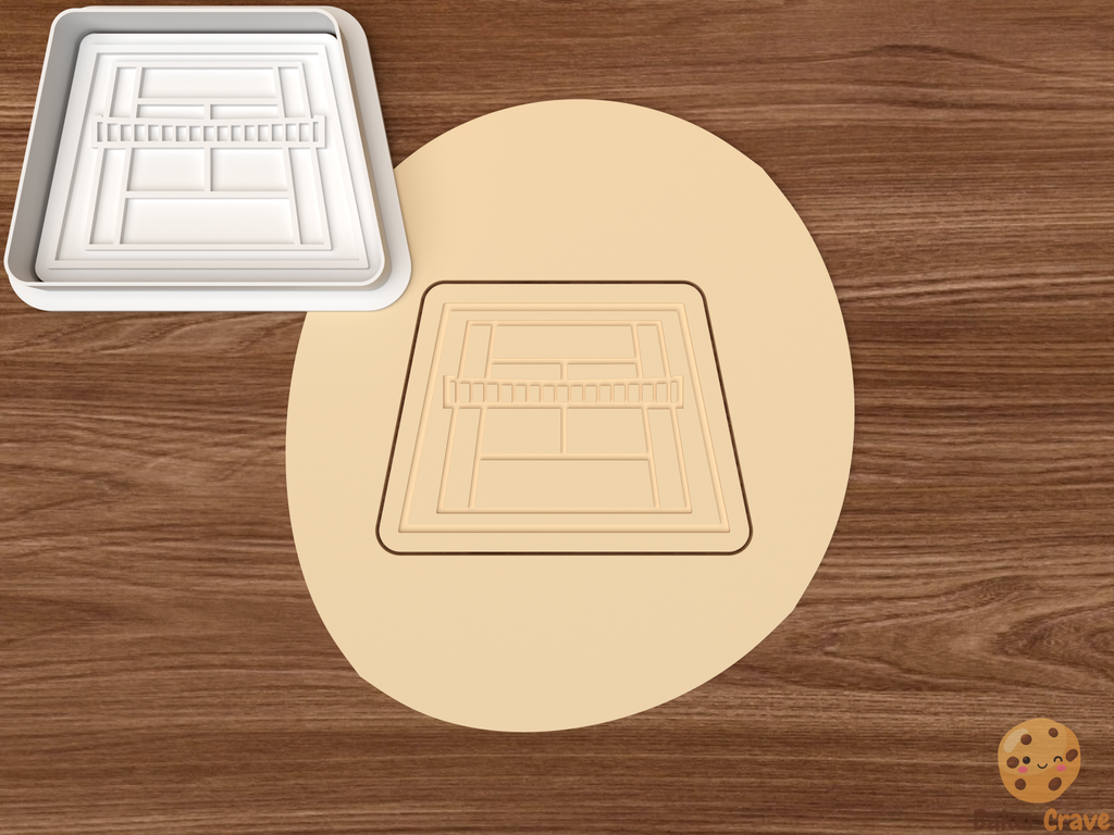 Tennis Cookie Cutter Set STL File - tennis2
