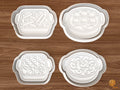 Thanksgiving Casserole Dinner Cookie Cutter Set STL File