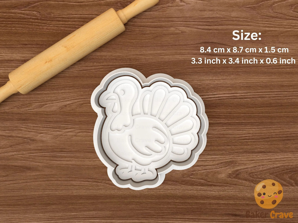 Thanksgiving Cookie Cutter Set STL File - tg4