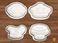 Thanksgiving Hostess Cookie Cutter Set STL File