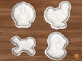 Thanksgiving Turkey Collection Cookie Cutter Set STL File