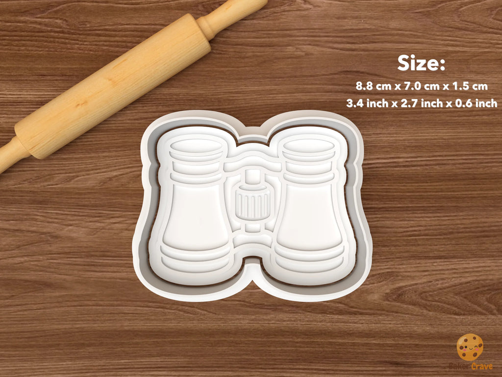 Theater Night Cookie Cutter Set STL File - single opera glasses