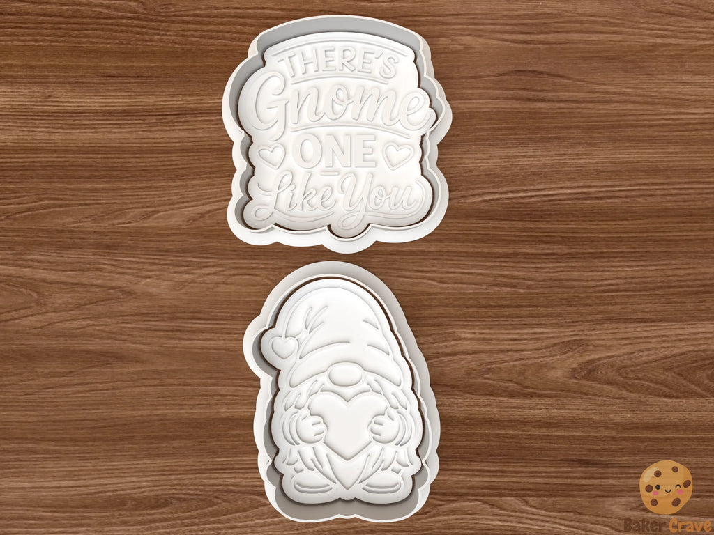 There’s Gnome One Like You Cookie Cutter Set STL File - gnome1