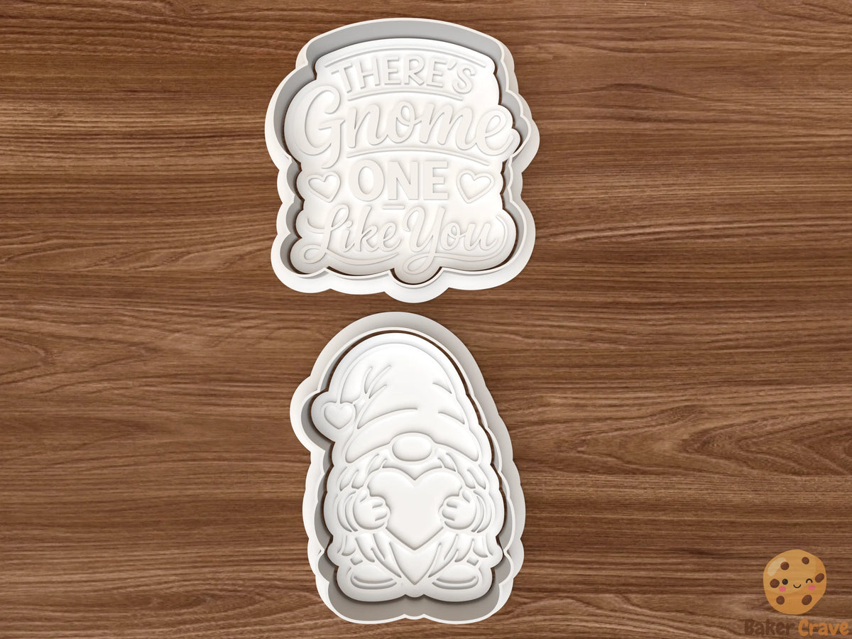 There’s Gnome One Like You Cookie Cutter Set STL File - gnome1