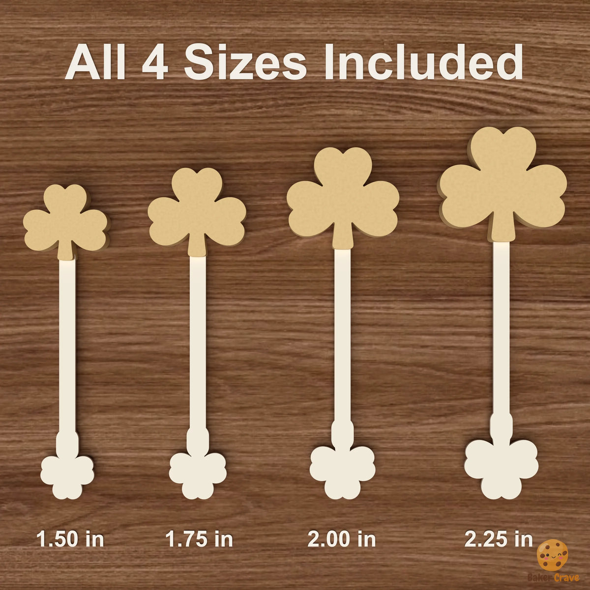 Three Leaf Clover Cake Pop Mold STL File
