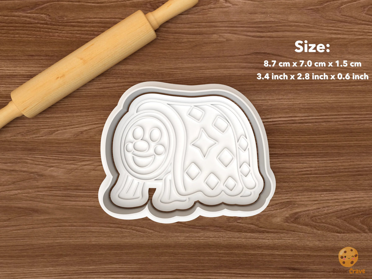 Tio De Nadal Christmas Cookie Cutter Set STL File - single blanketed tio de nadal log