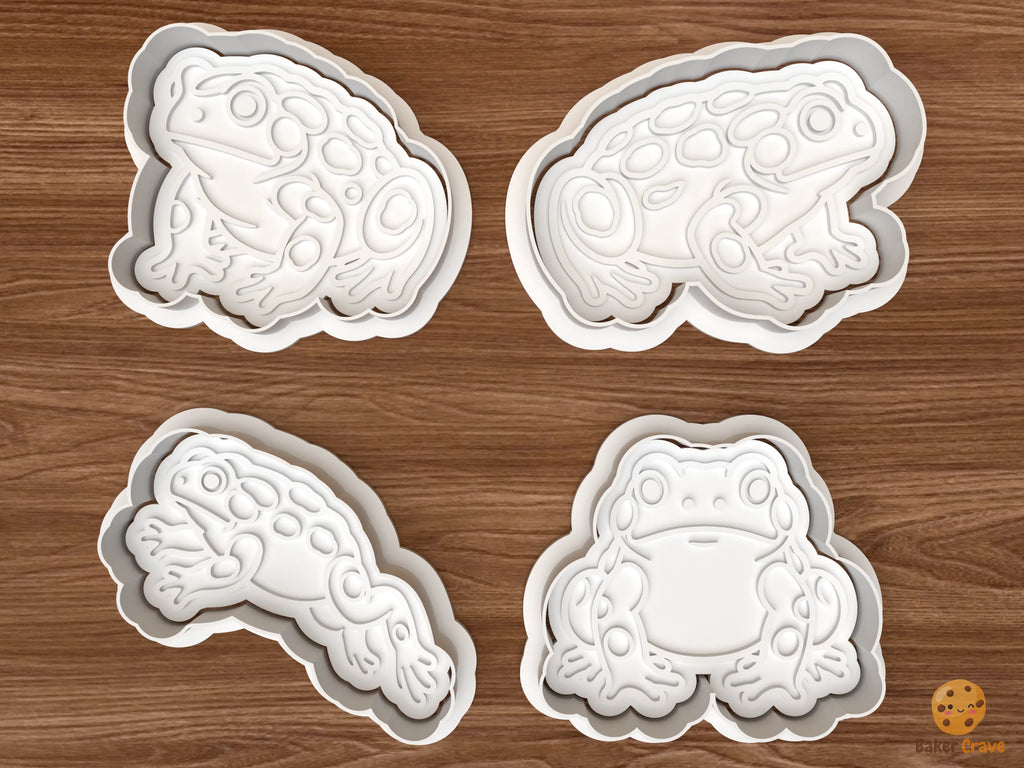 Toad Cookie Cutter Set STL File - 01 set main
