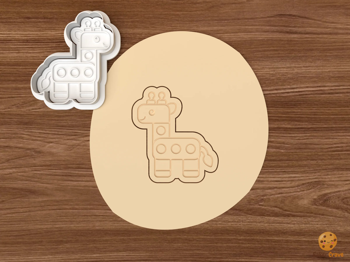 Toy Animals Cookie Cutter Set - dough giraffe