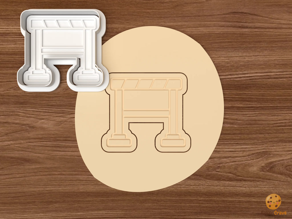 Track and Field Cookie Cutter Set STL File - dough hurdle
