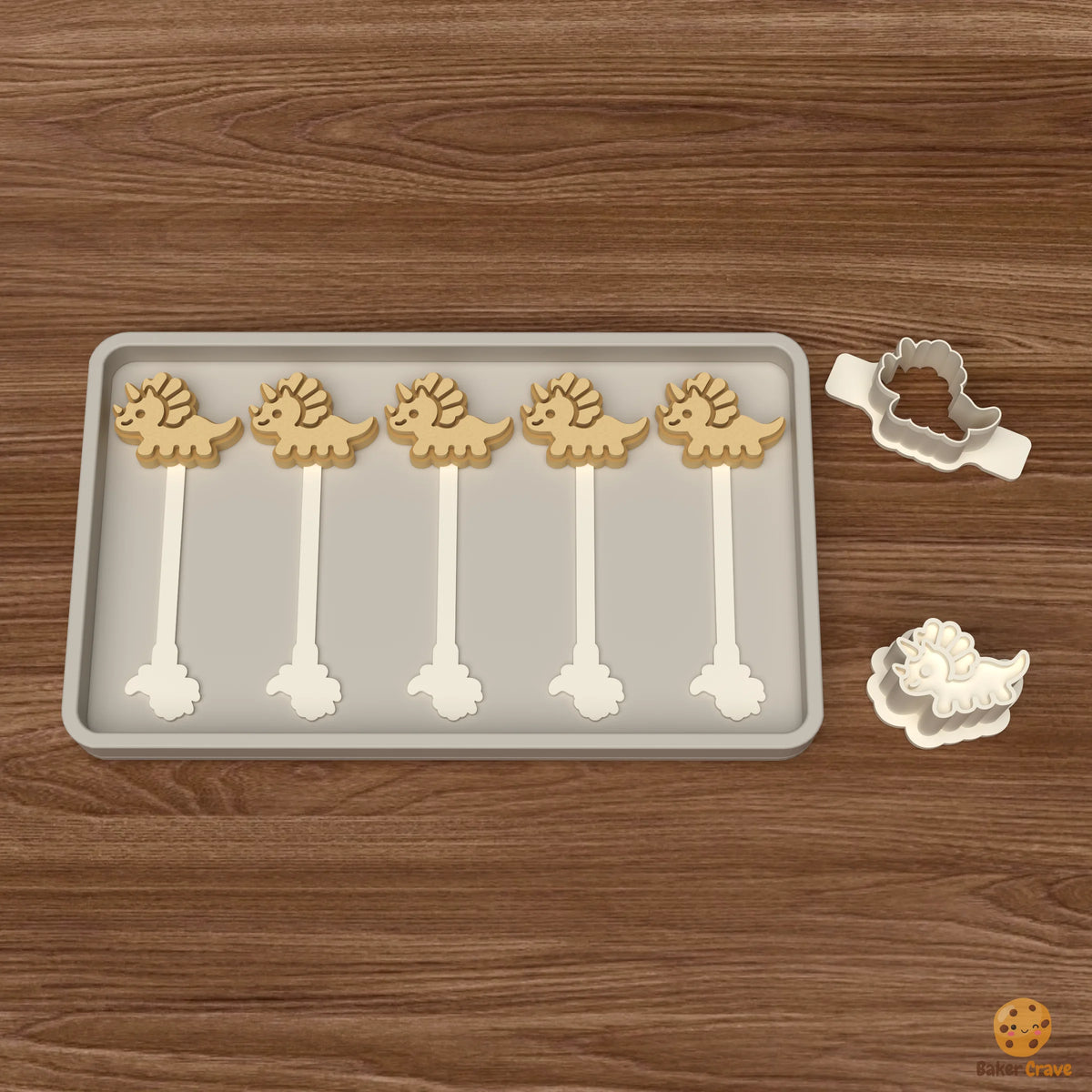 Triceratops Cake Pop Mold STL File