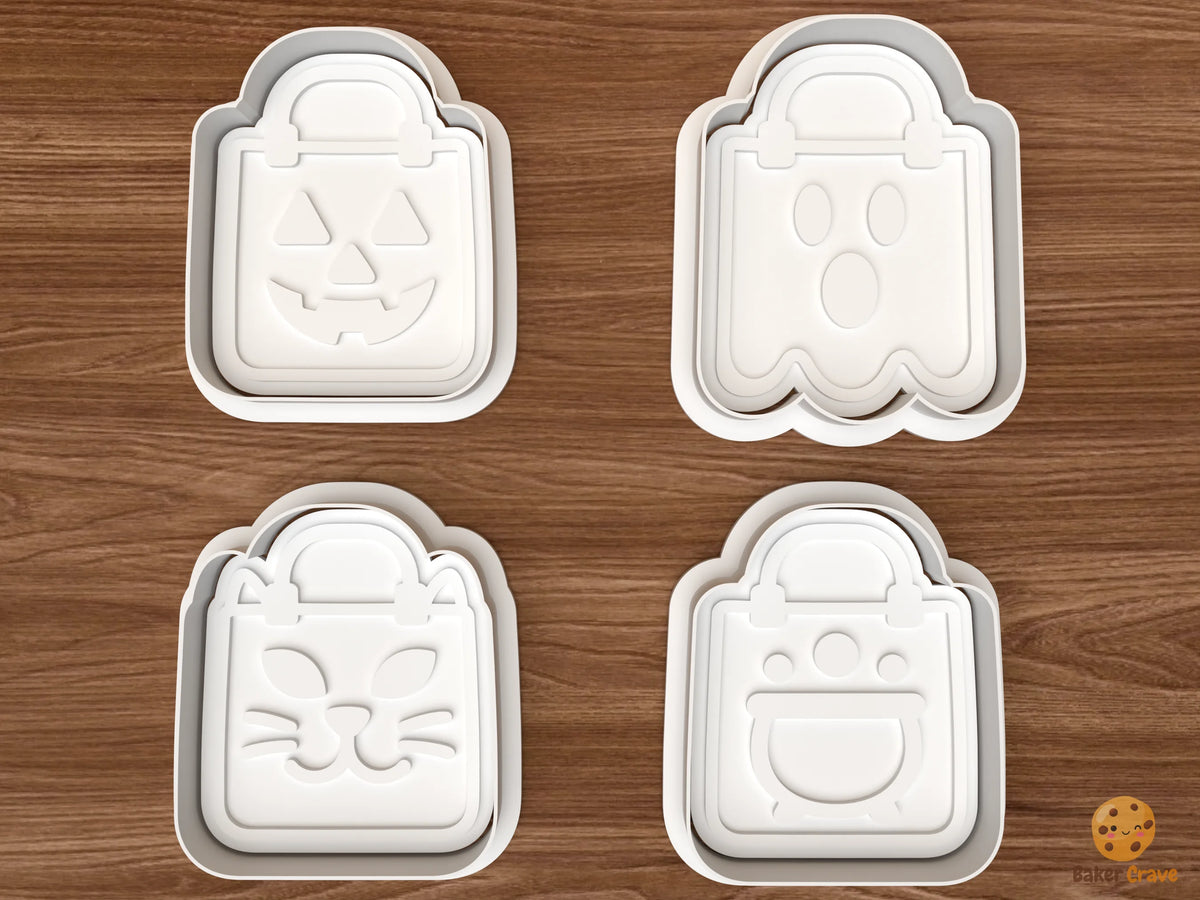 Trick Or Treat Bags Cookie Cutter Set