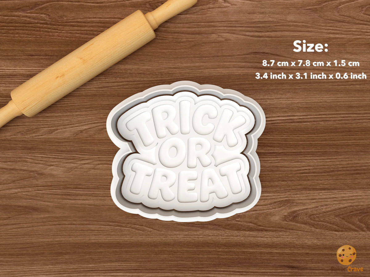 Trick Or Treat Lettering Cookie Cutter Set