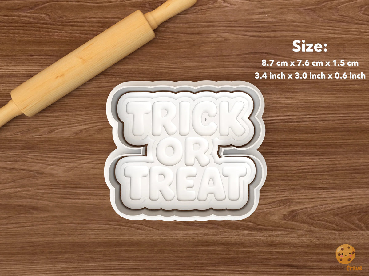 Trick Or Treat Lettering Cookie Cutter Set