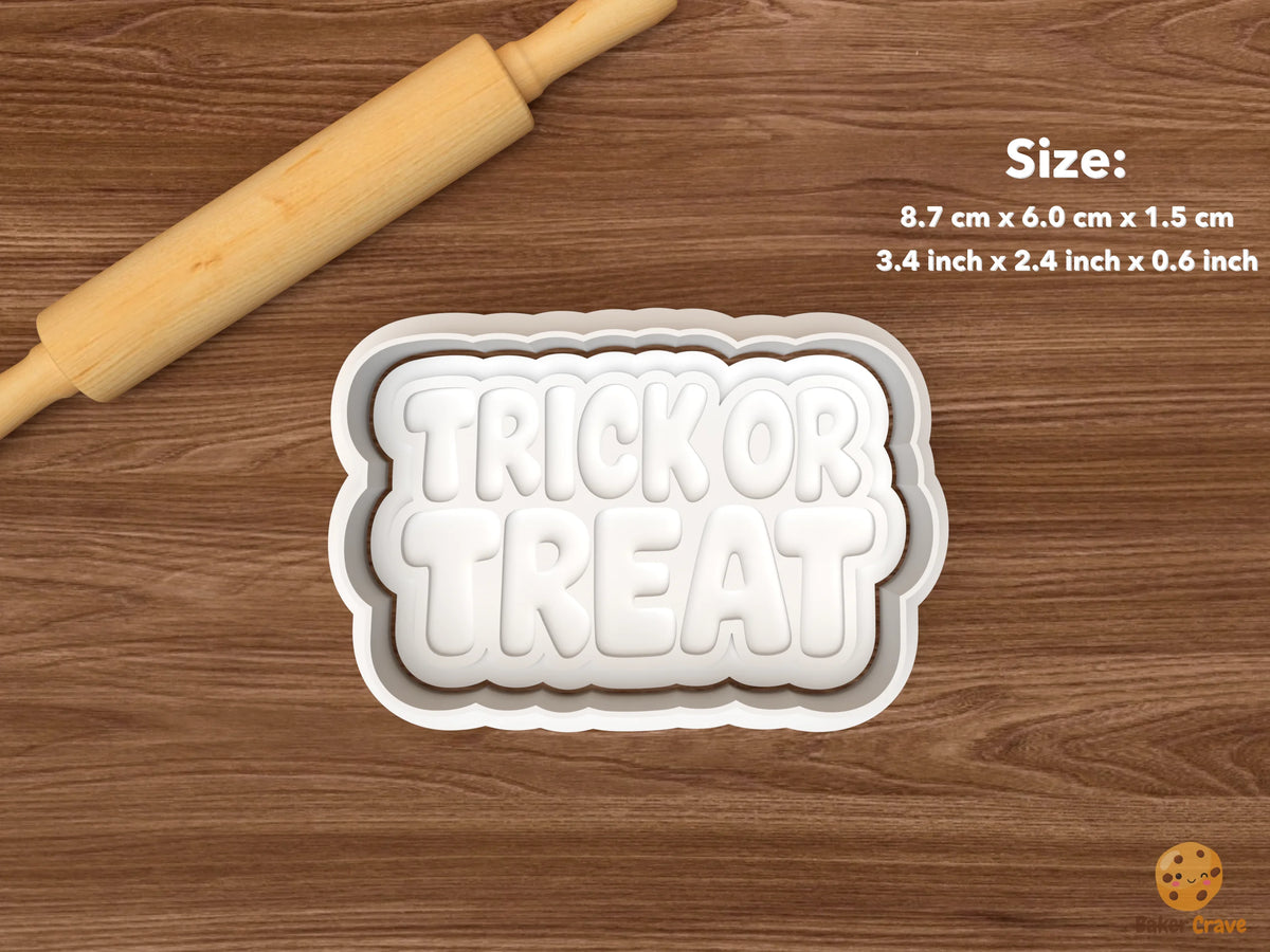 Trick Or Treat Lettering Cookie Cutter Set