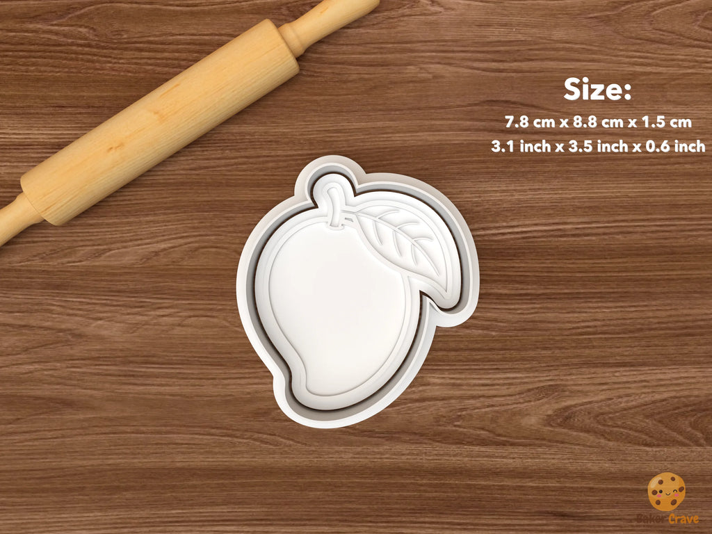 Tropical Fruit Cookie Cutter Set STL File - single mango