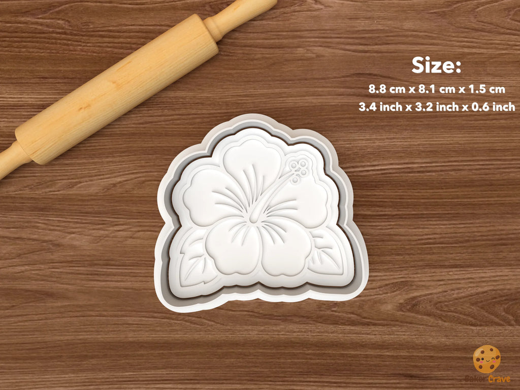 Tropical Hawaii Cookie Cutter Set STL File - single hibiscus flower